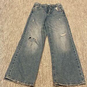 Zara girls wide leg jeans
